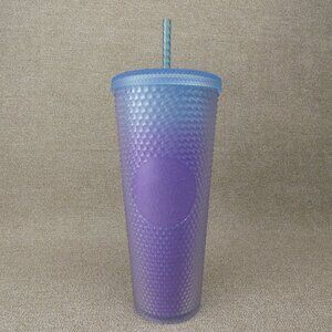 Starbucks Tumbler 2024 Gradient Blue Purple Ombre 24 oz Venti Studded Bling NEW